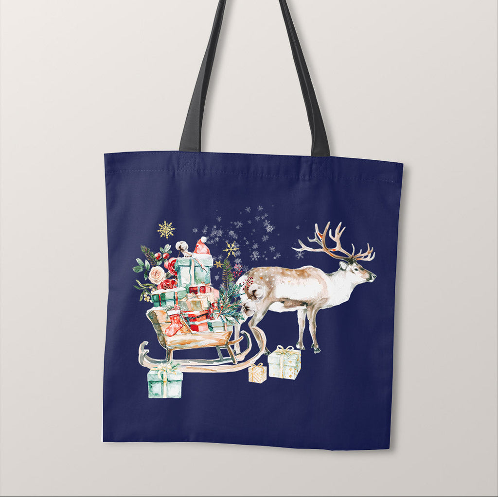 TOTE Panel Reindeer and Sledge Navy TP-841
