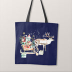 TOTE Panel Reindeer and Sledge Navy TP-841