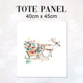 TOTE Panel Reindeer and Sledge White TP-842