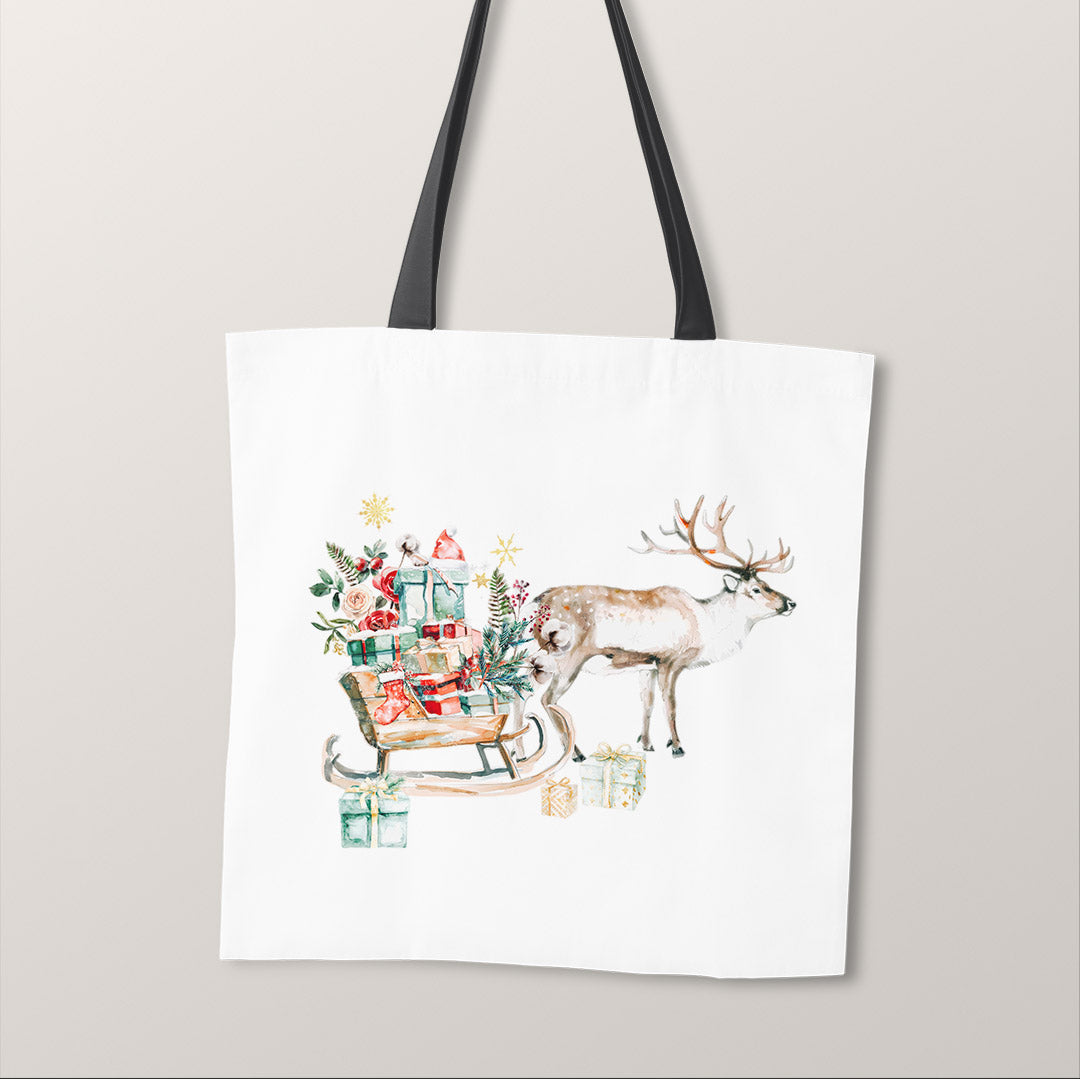 TOTE Panel Reindeer and Sledge White TP-842