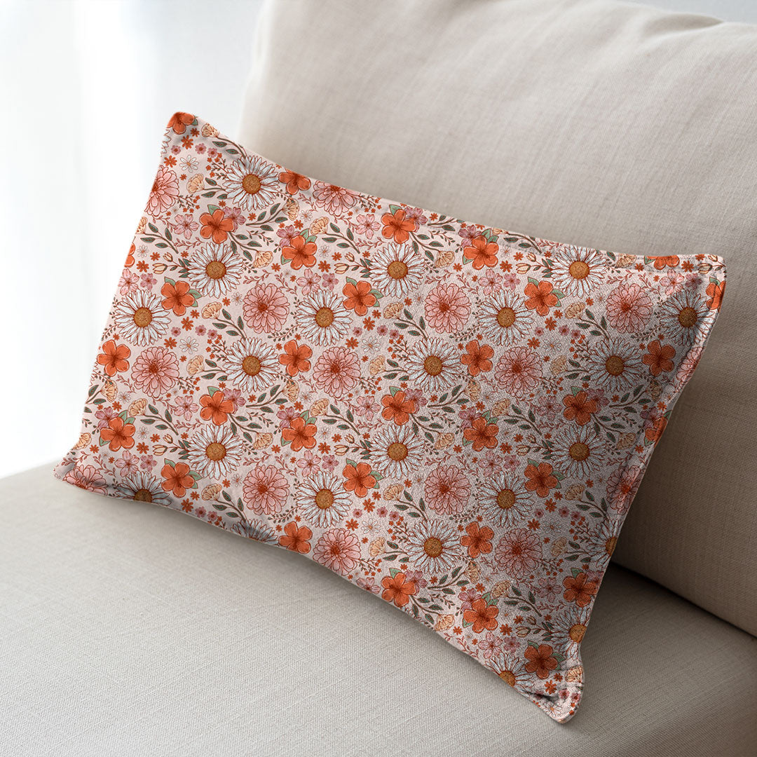 Retro Autumn Flowers Fabric