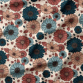 Retro Autumnal Daisies Fabric