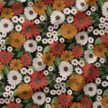 Retro Floral Mustard Fabric