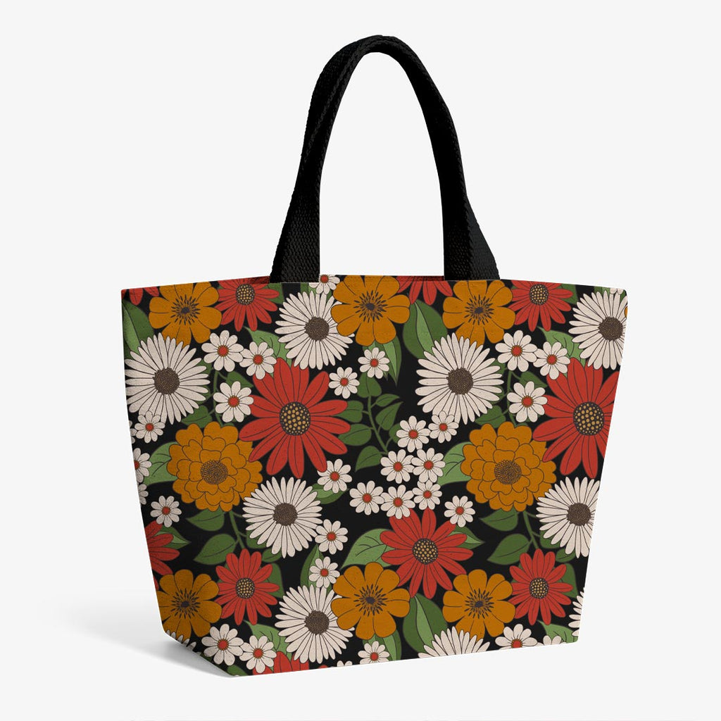 Retro Floral Mustard Fabric