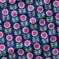 Retro Floral Navy Fabric
