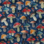 Retro Mushrooms Fabric