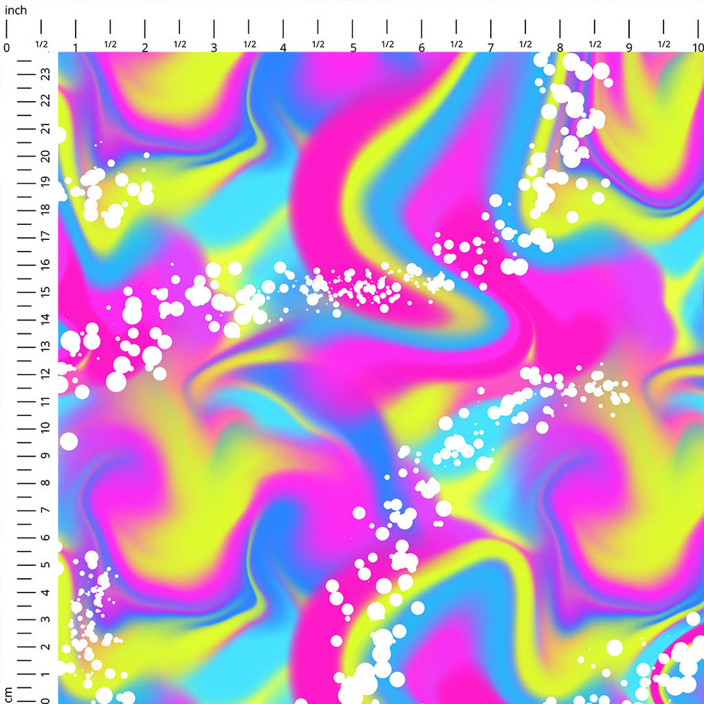 Retro Pink Swirls Fabric