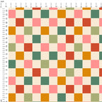 Retro Western Checks Fabric