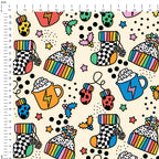 Retro Winter Fun Fabric