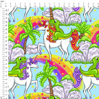 Riding Unicorns Fabric