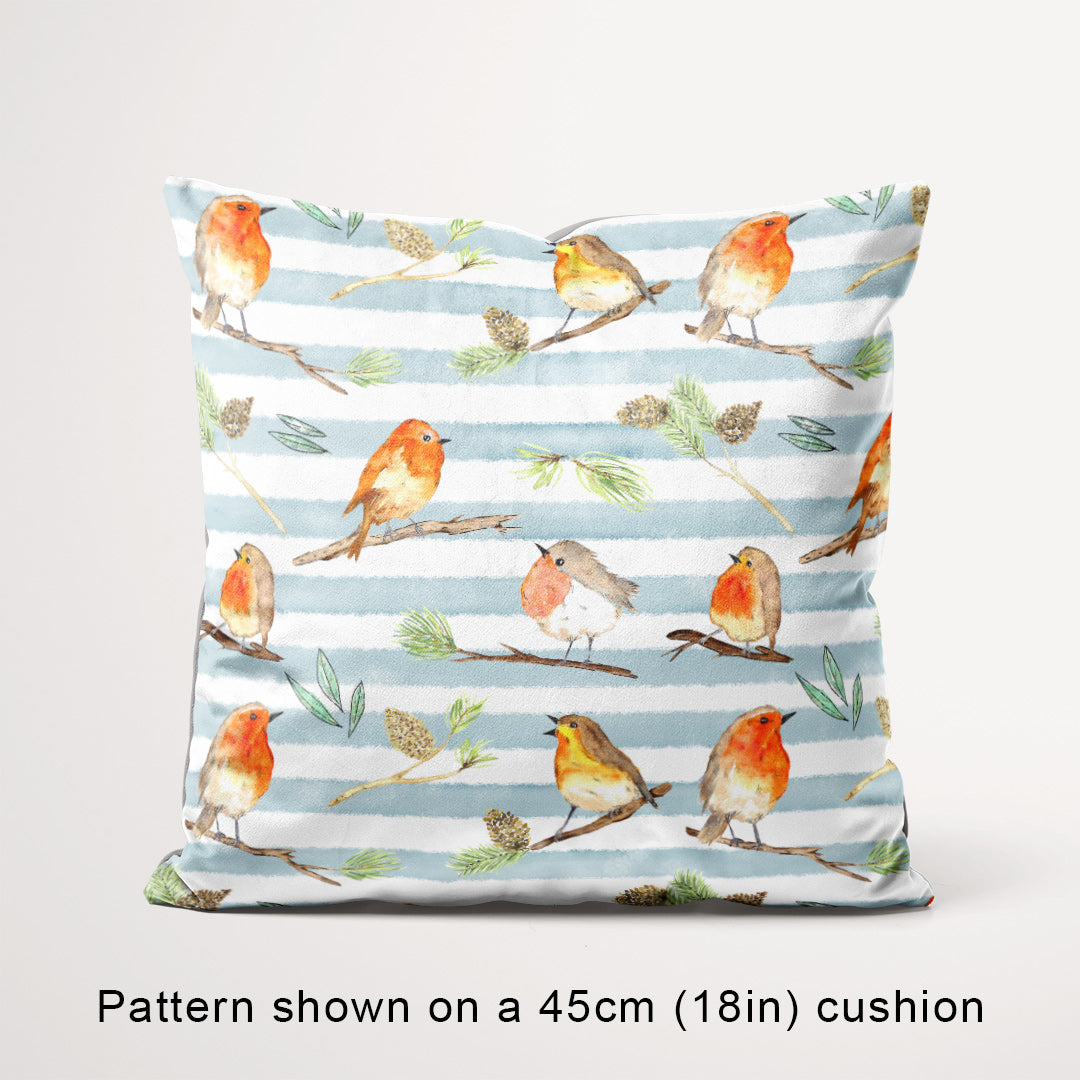 Robin Blue Stripes Fabric