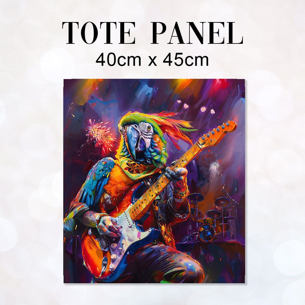 TOTE Rock'n'Roll Parrot 2 Fabric Bag Panel TP-351