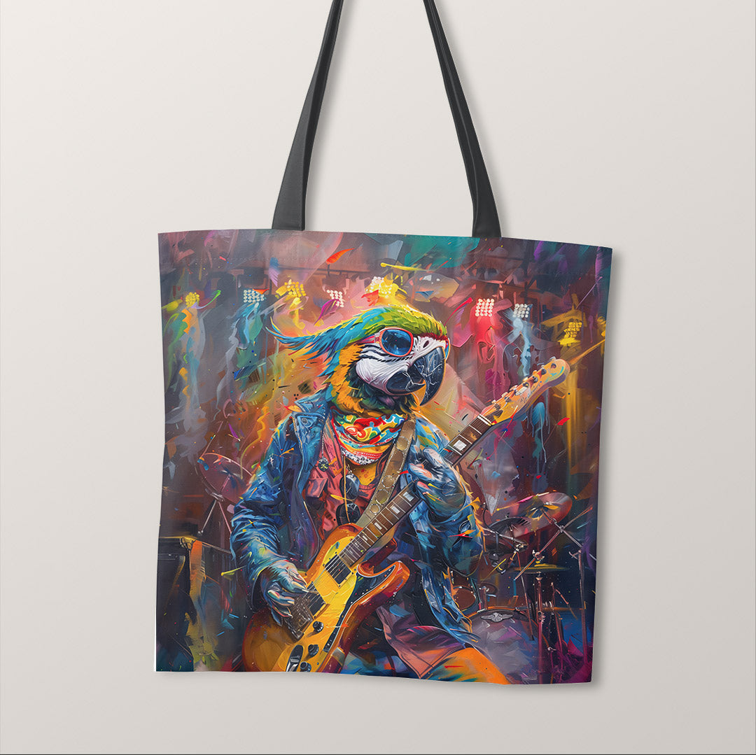 TOTE Rock'n'Roll Parrot Fabric Bag Panel TP-350