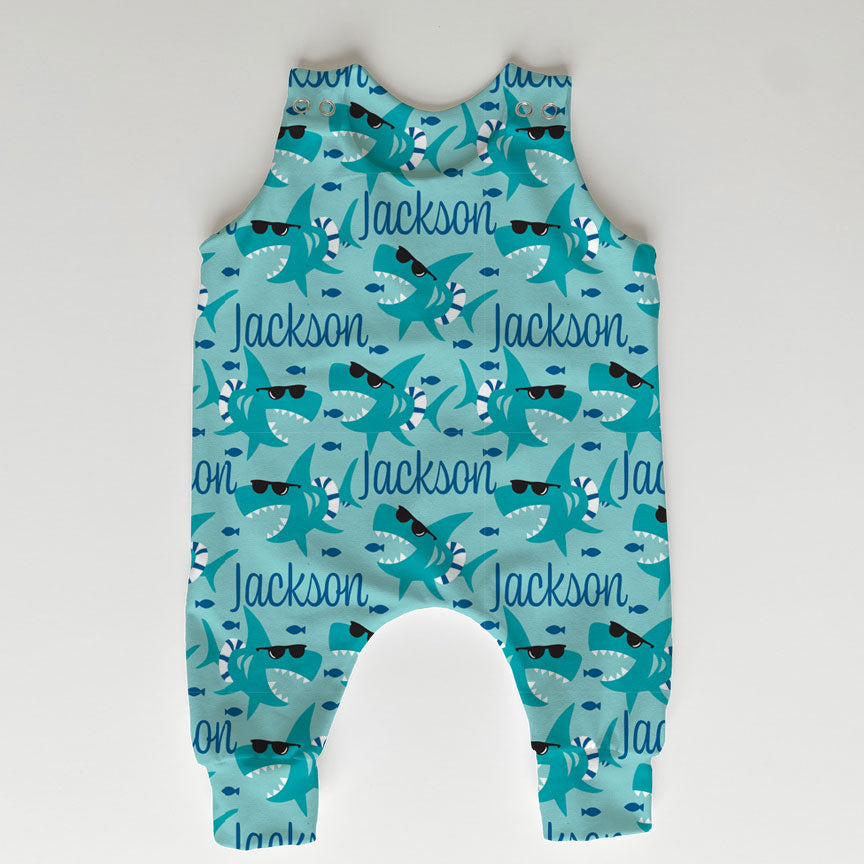 Personalised Sharks Fabric