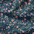 Rose Garden Blue Fabric