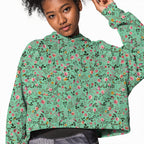 Rose Garden Mint Fabric