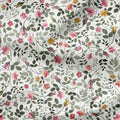 Rose Garden White Fabric