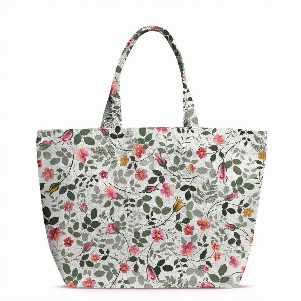Rose Garden White Fabric