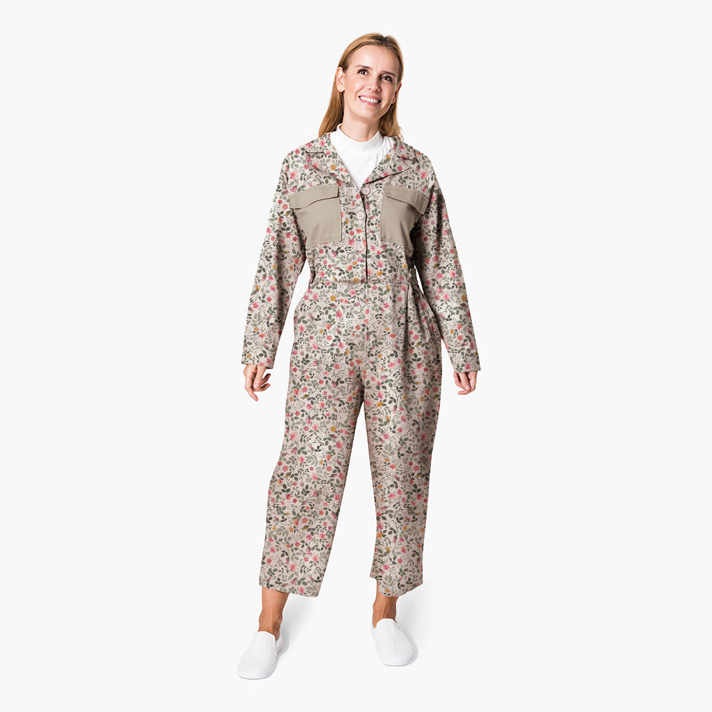Rose Garden White Fabric