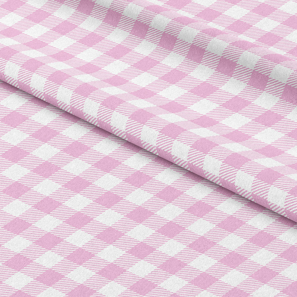 Rose Pink Checks Fabric