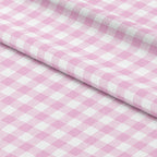 Rose Pink Checks Fabric