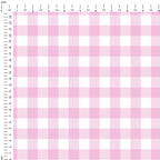 Rose Pink Checks Fabric