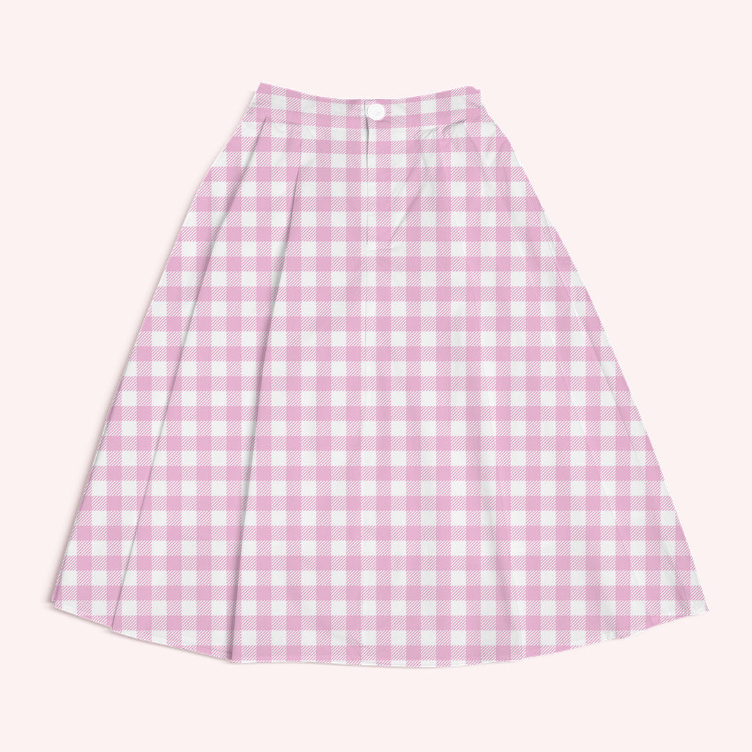 Rose Pink Checks Fabric