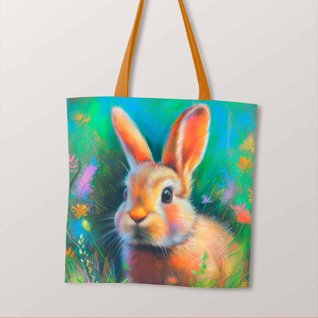TOTE Fabric Bag Panel Cute Bunny Rowan TP-306