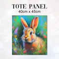 TOTE Fabric Bag Panel Cute Bunny Rowan TP-306