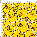 Rubber Ducks Yellow Fabric