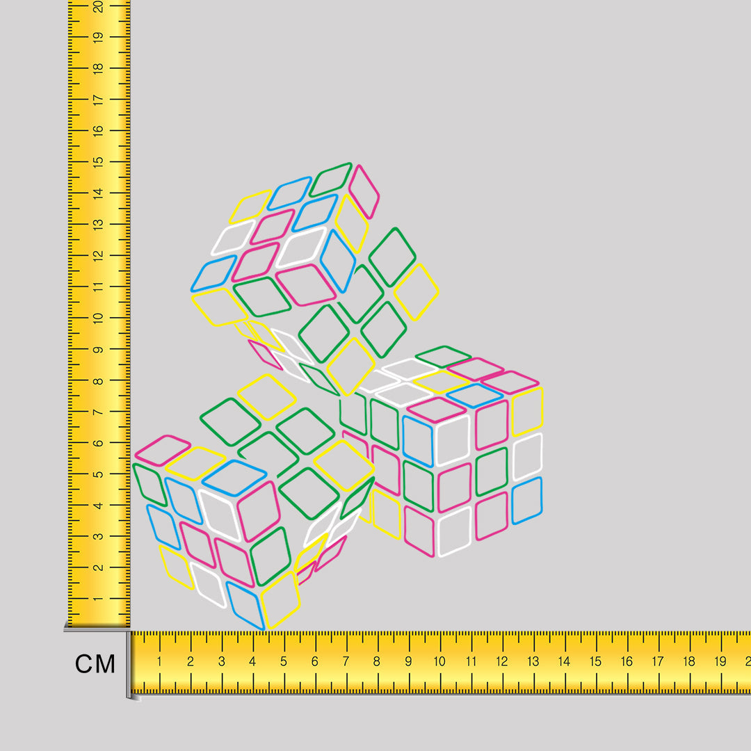 Rubic Cubes Iron on Fabric Heat Transfer DTF-203