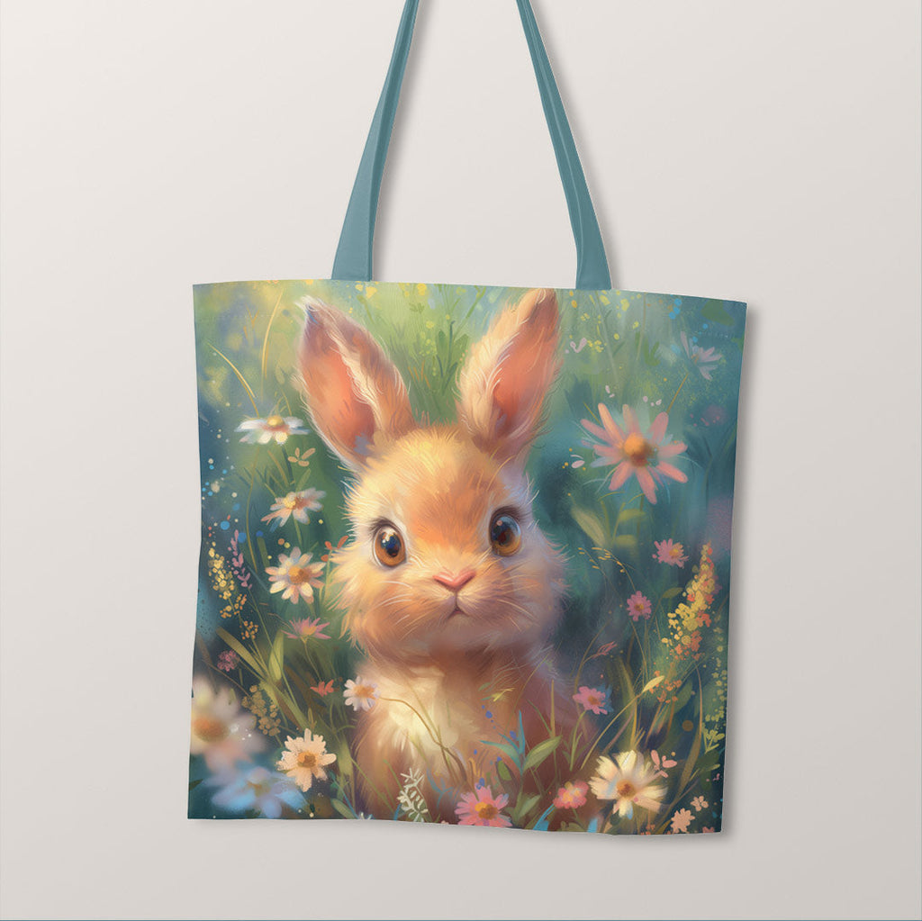 TOTE Fabric Bag Panel Cute Bunny Ruby TP-305