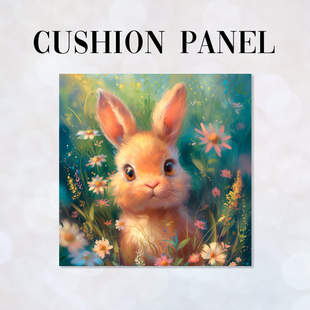 CUSHION Panel Cute Bunny Ruby CP-224