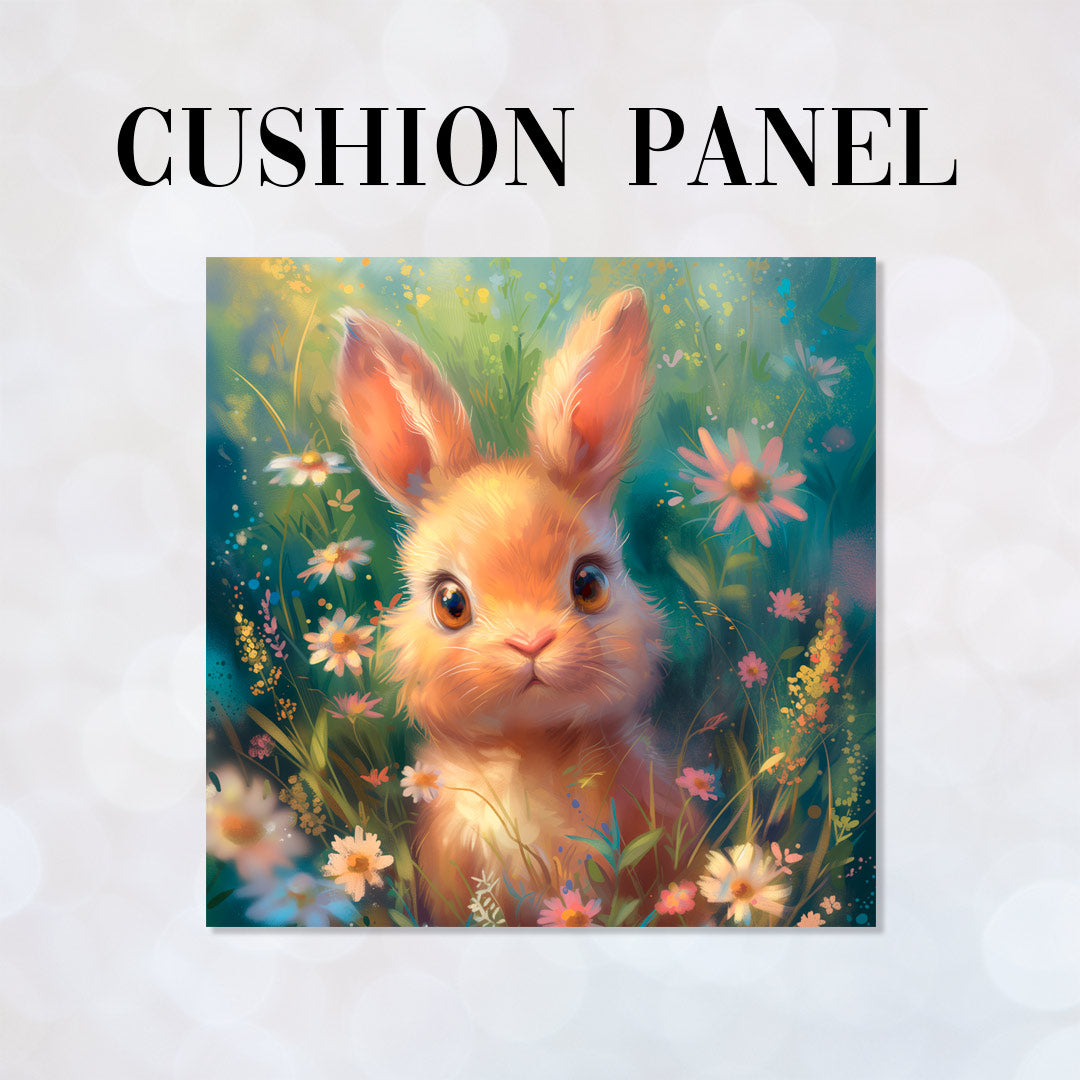CUSHION Panel Cute Bunny Ruby CP-224