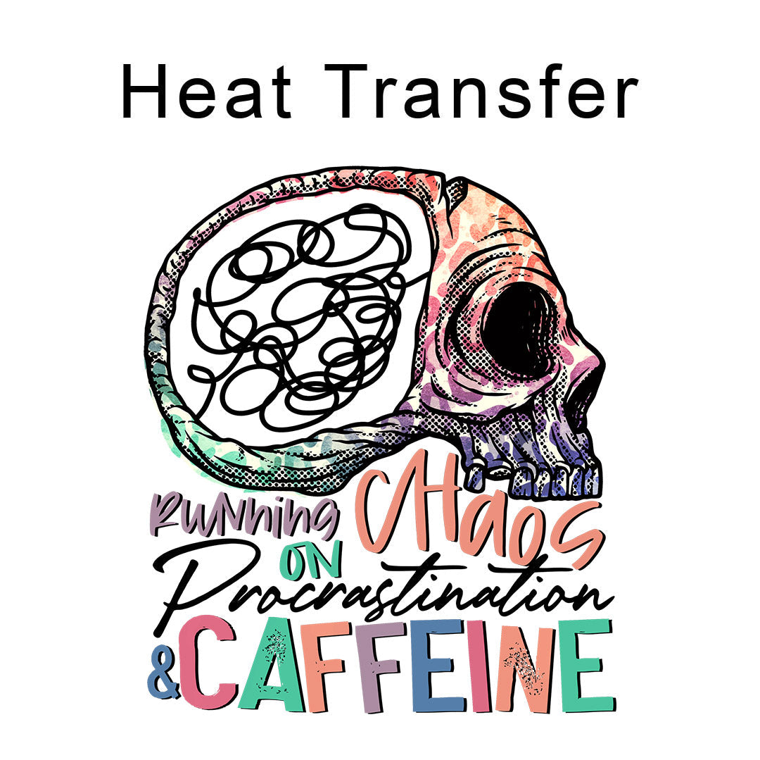 Running Chaos Iron on Fabric Heat Transfer DTF-227