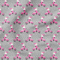 Santa Scooter Pink Fabric