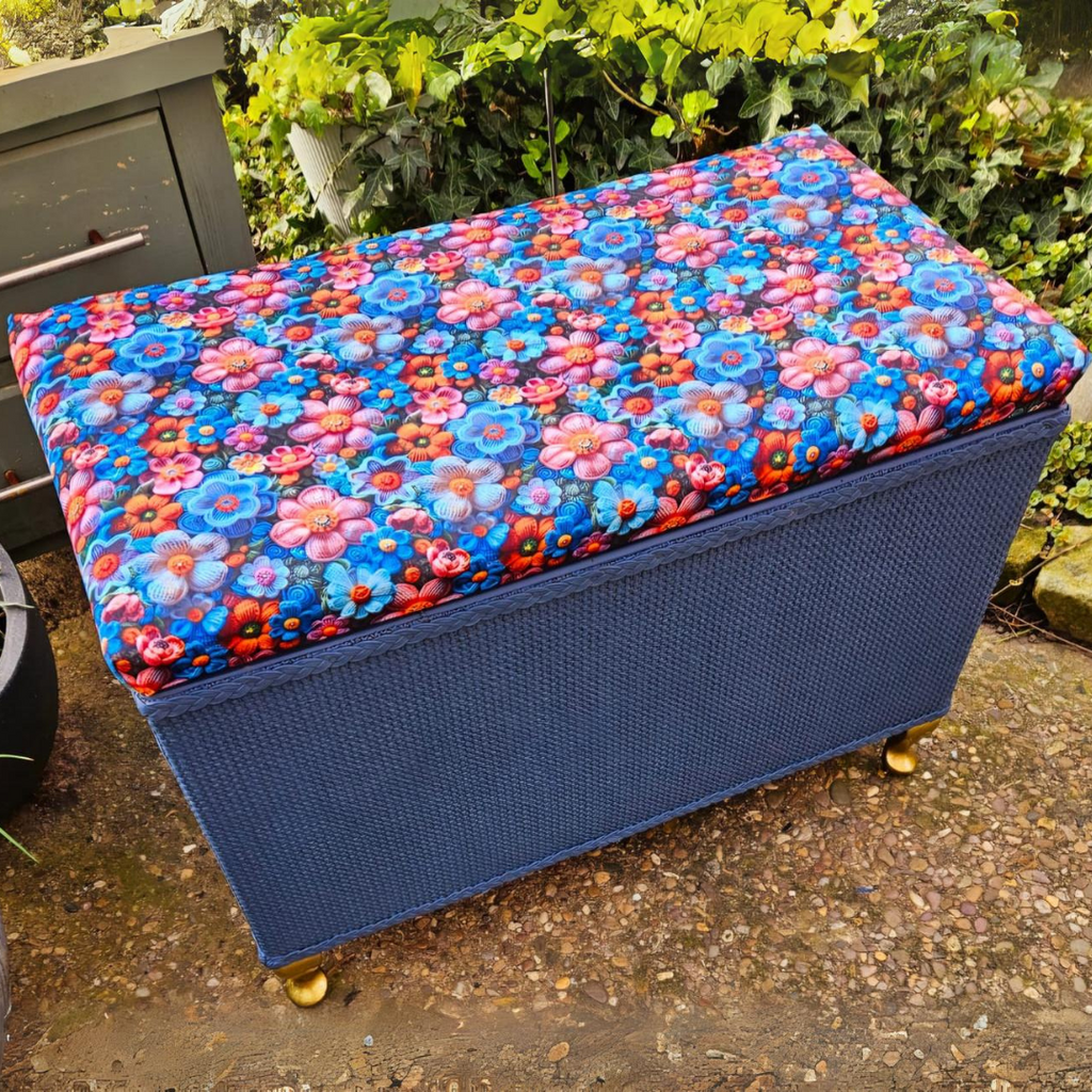 Janice Crochet Flowers Fabric