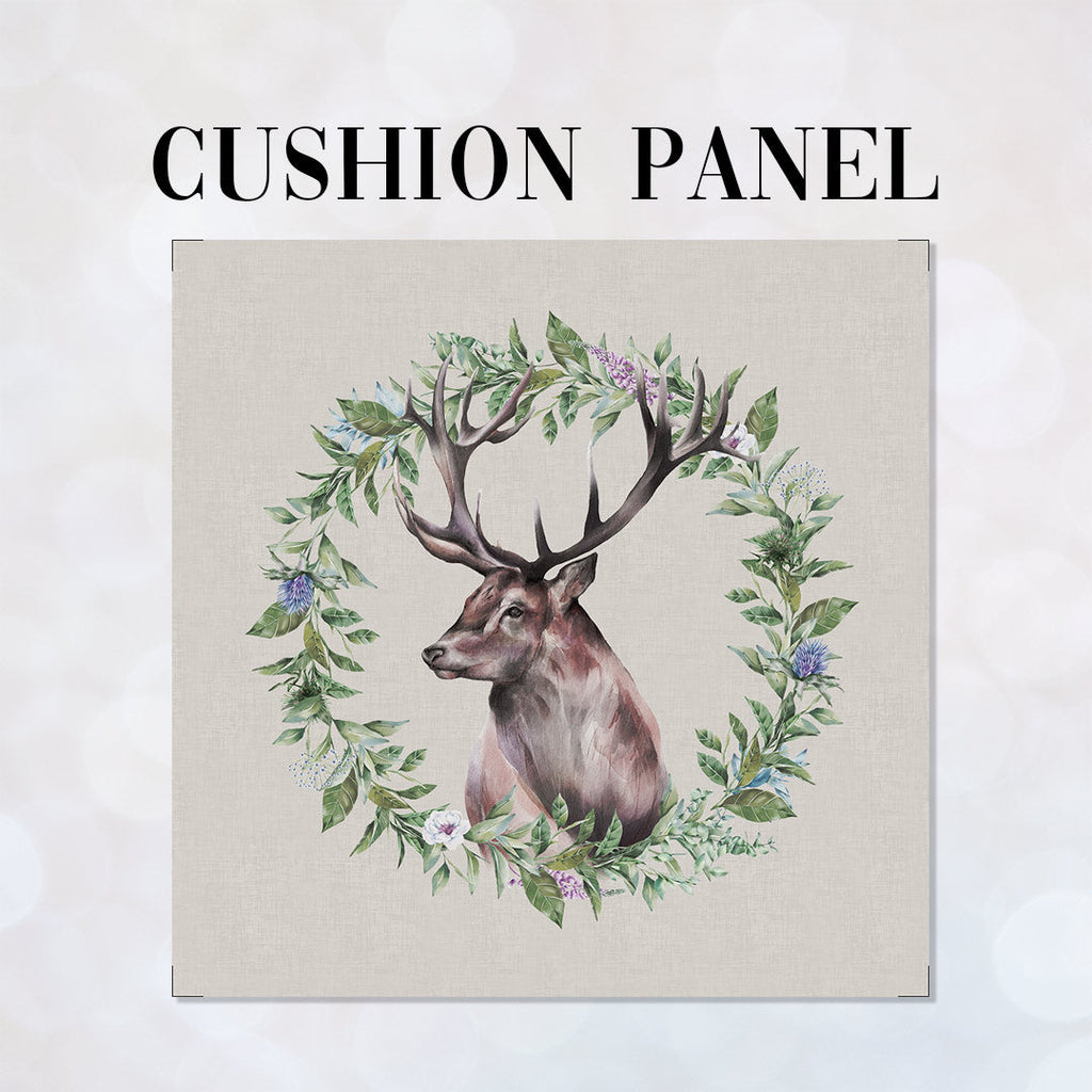 CUSHION Fabric Panel Stag Grey SC-3