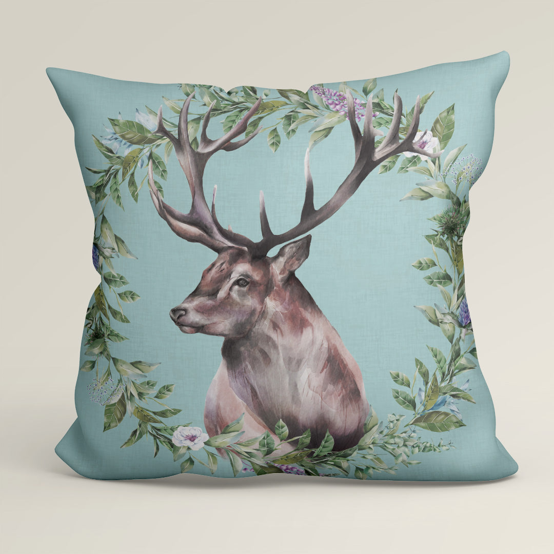 CUSHION Fabric Panel Stag Blue SC-4