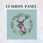 CUSHION Fabric Panel Stag Blue SC-4