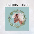 CUSHION Fabric Panel Shetland Pony Blue SC-5