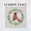 CUSHION Fabric Panel Shetland Pony Grey SC-6