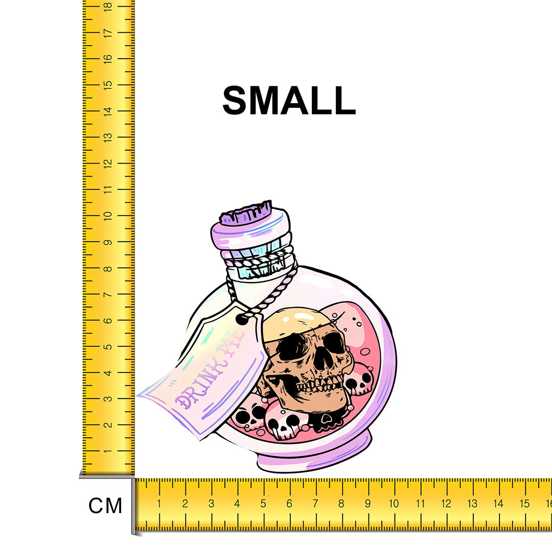 Skull Potion Iron on Fabric Heat Transfer DTF-88