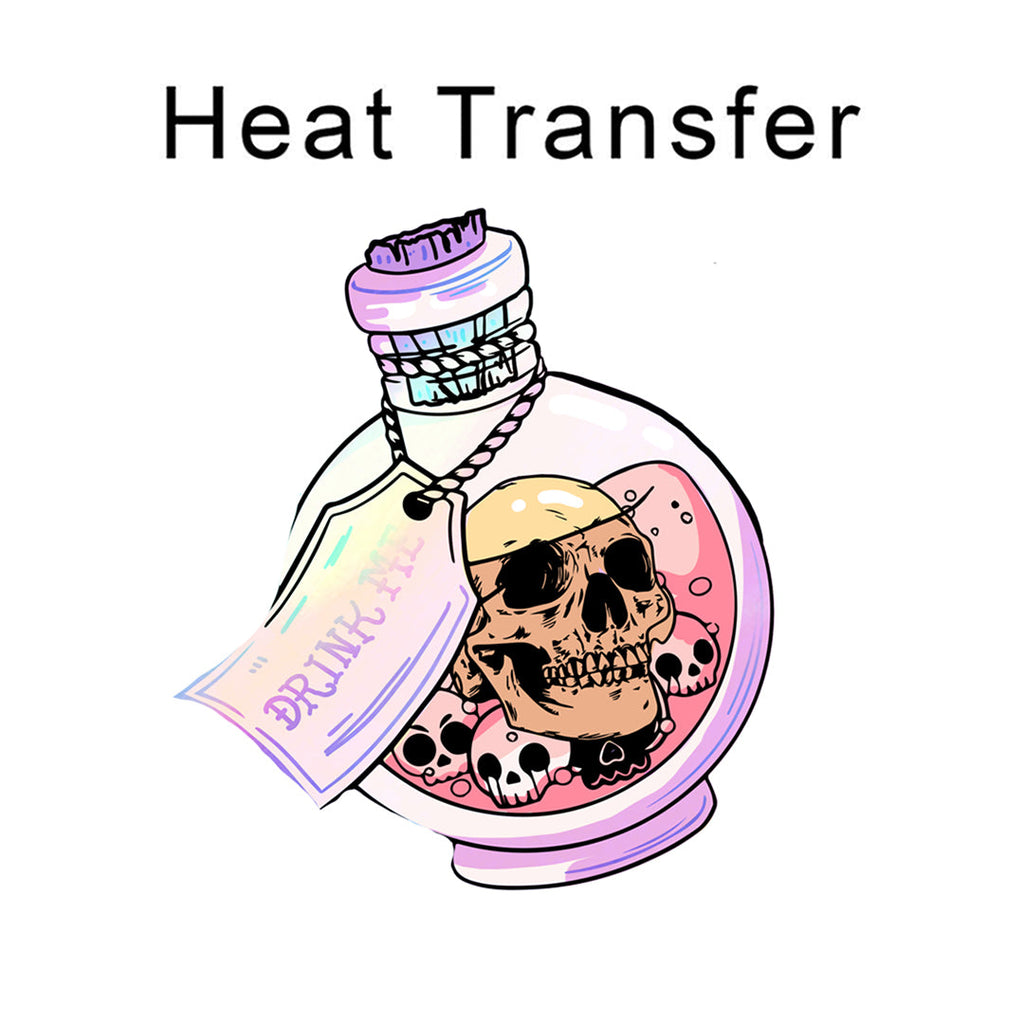 Skull Potion Iron on Fabric Heat Transfer DTF-88
