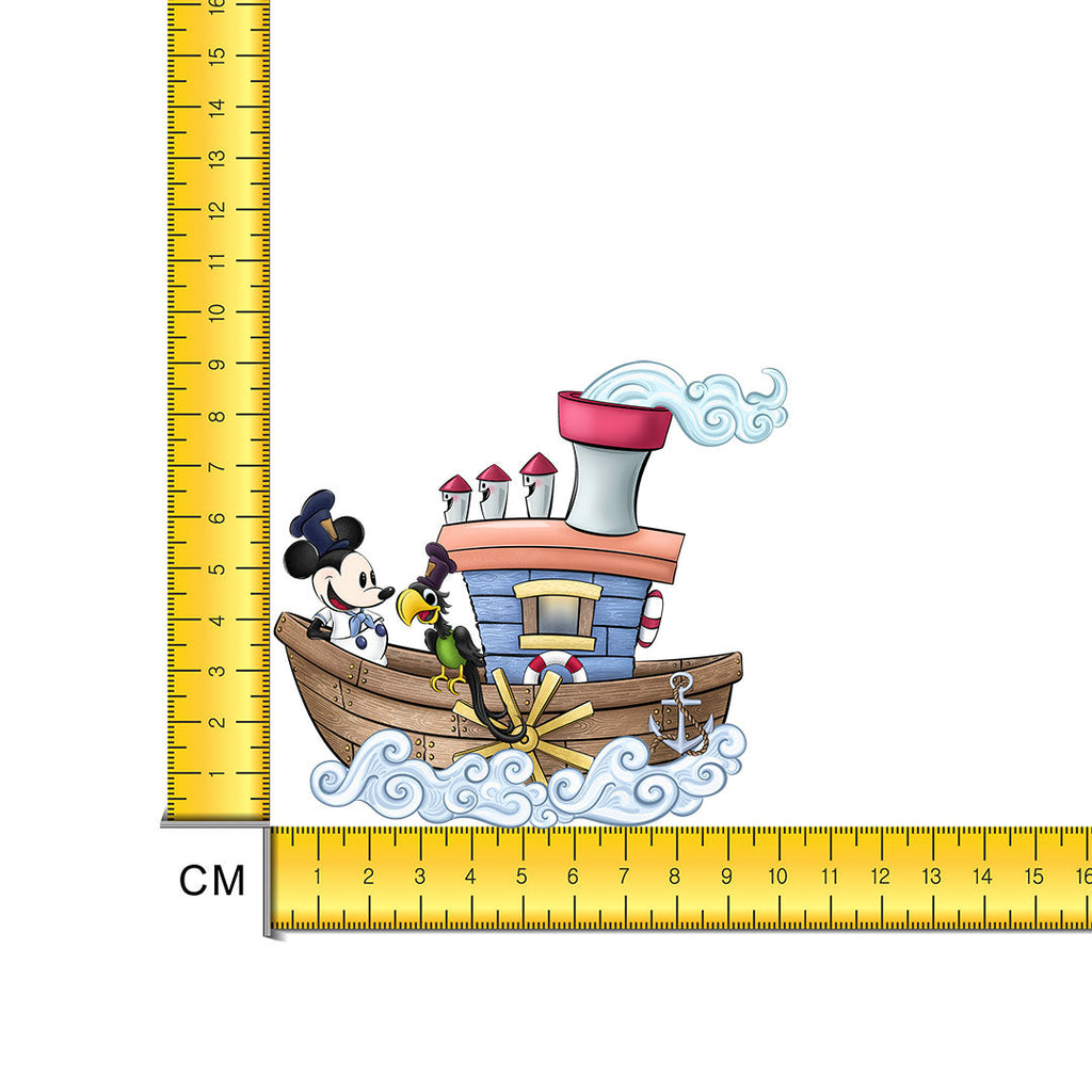Steamboat Willie Iron on Fabric Heat Transfer DTF-187