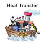 Steamboat Willie Iron on Fabric Heat Transfer DTF-188
