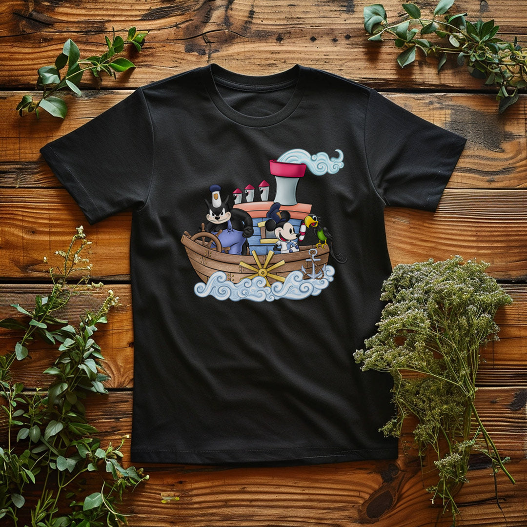 Steamboat Willie Iron on Fabric Heat Transfer DTF-188