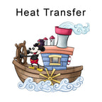 Steamboat Willie Iron on Fabric Heat Transfer DTF-189