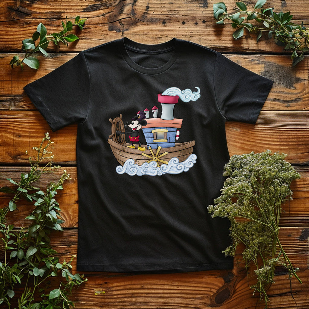 Steamboat Willie Iron on Fabric Heat Transfer DTF-189