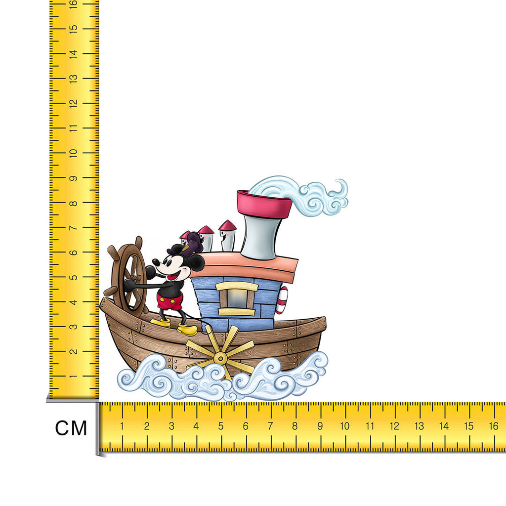 Steamboat Willie Iron on Fabric Heat Transfer DTF-189